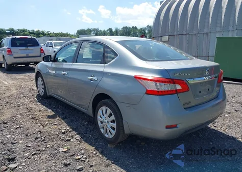 2013 Nissan Sentra S from USA, damaged, VIN 3N1AB7AP0DL720252